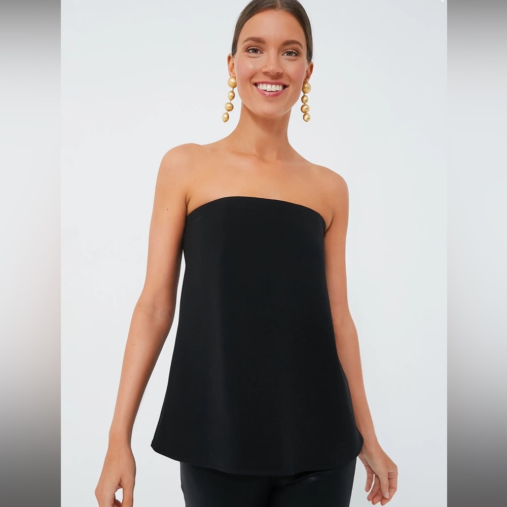 Tuckernuck Strapless Noir Crepe Marin Top